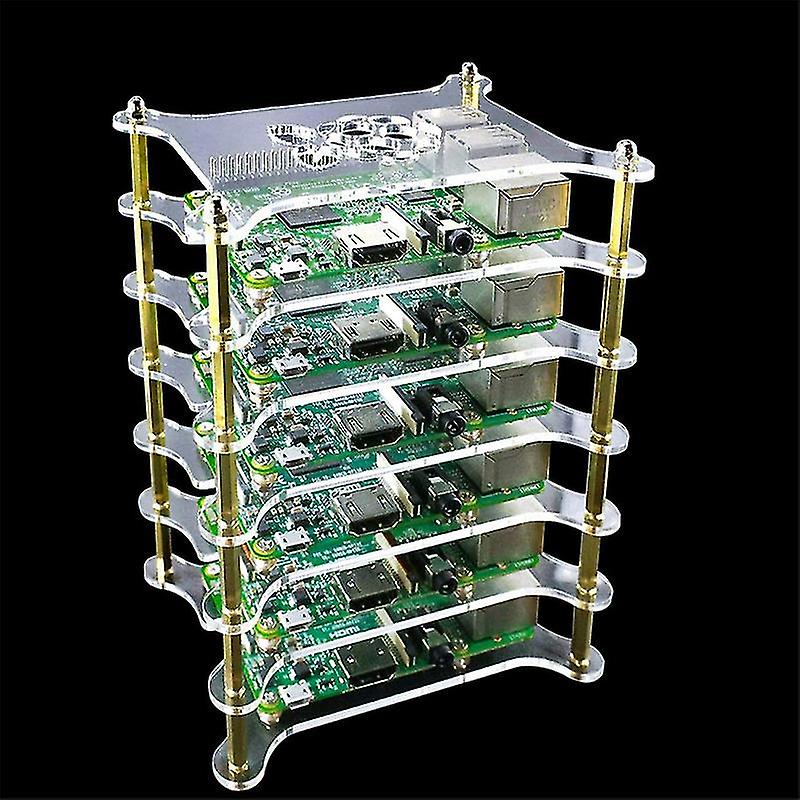 6-layers Acrylic Bone Plate Stack For Raspberry Pi 4b/3b+/3b/2b/b+ - Image 4