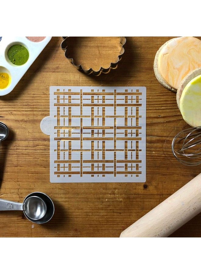 Designer Stencils Plaid Pattern Cookie And Craft Stencil Cm136 By Designer Stencils - Image 4