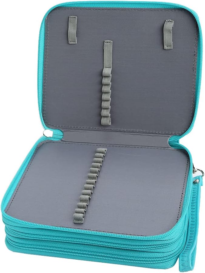 Lbxgap PU Pencil Case - 72 Slots Colored Pencil Case Organizer with Zipper for Watercolor Pens, Pencil Case Organizer for Artist - Image 4
