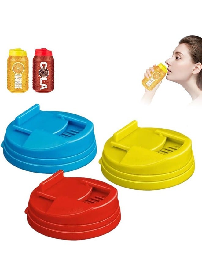 3Pcs Soda Can Covers Reusable Plastic Can Stopper or Protector, Beer, Drink, Juice, Coke, Beverage  - Image 1