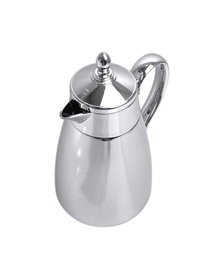 Alsaif Shahd Hospitality Thermos 1 L, Stainless Steel Body, Glass Inner Insulation – Chrome - Image 2