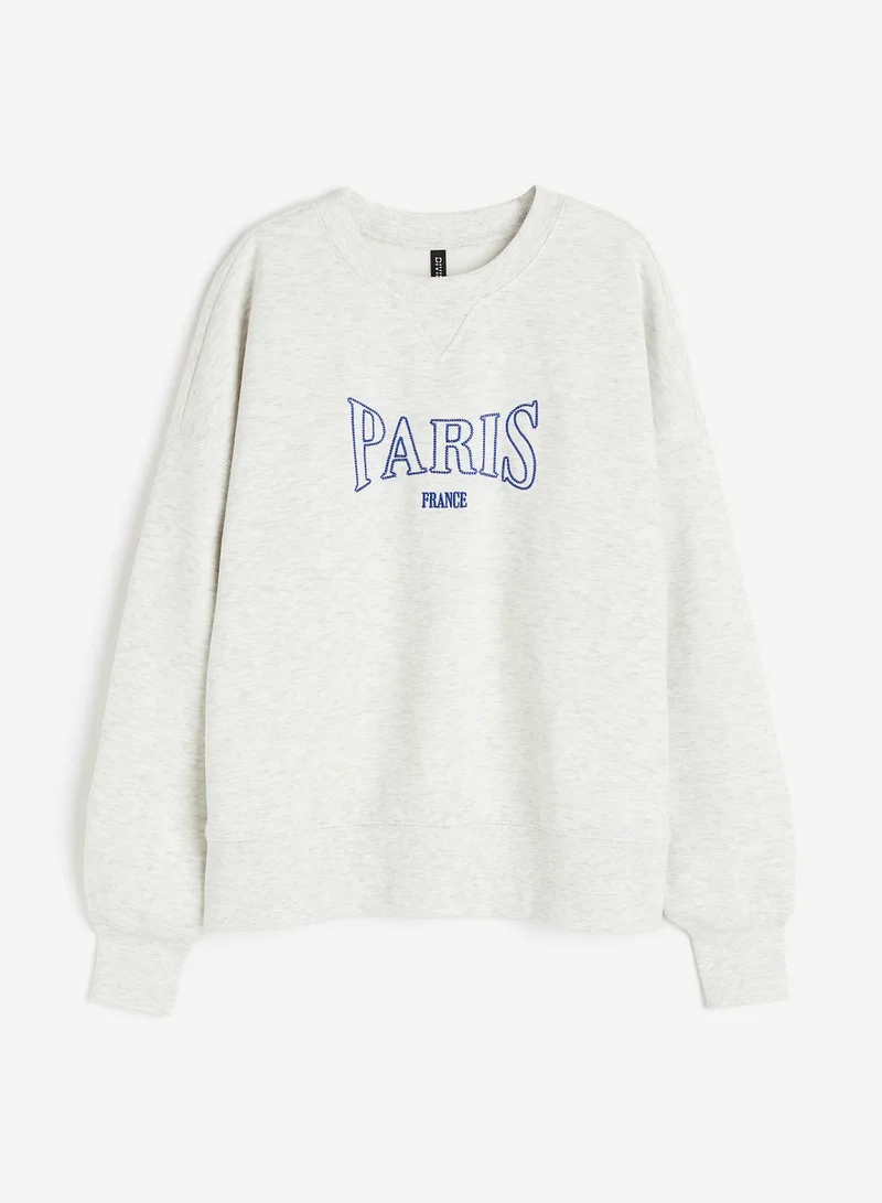 H&M Oversized Graphic Sweatshirt