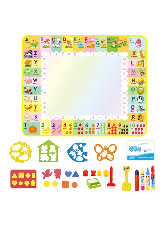 Coolplay Direct Children's Magic Water Canvas Digital Letter Theme Water Graffiti Pad Educational Toys A Generation Of Hair - Image 3