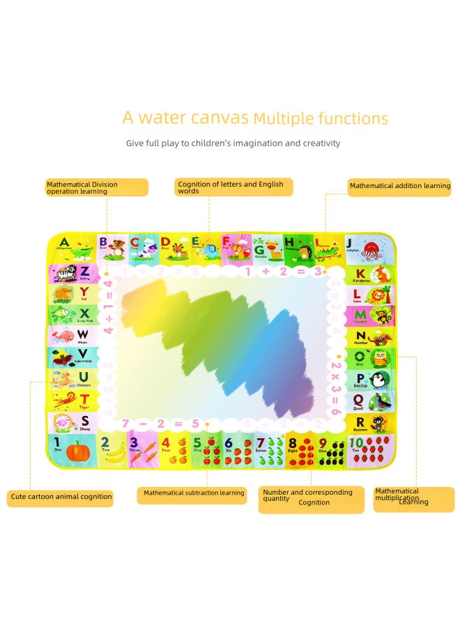 Coolplay Direct Children's Magic Water Canvas Digital Letter Theme Water Graffiti Pad Educational Toys A Generation Of Hair - Image 4