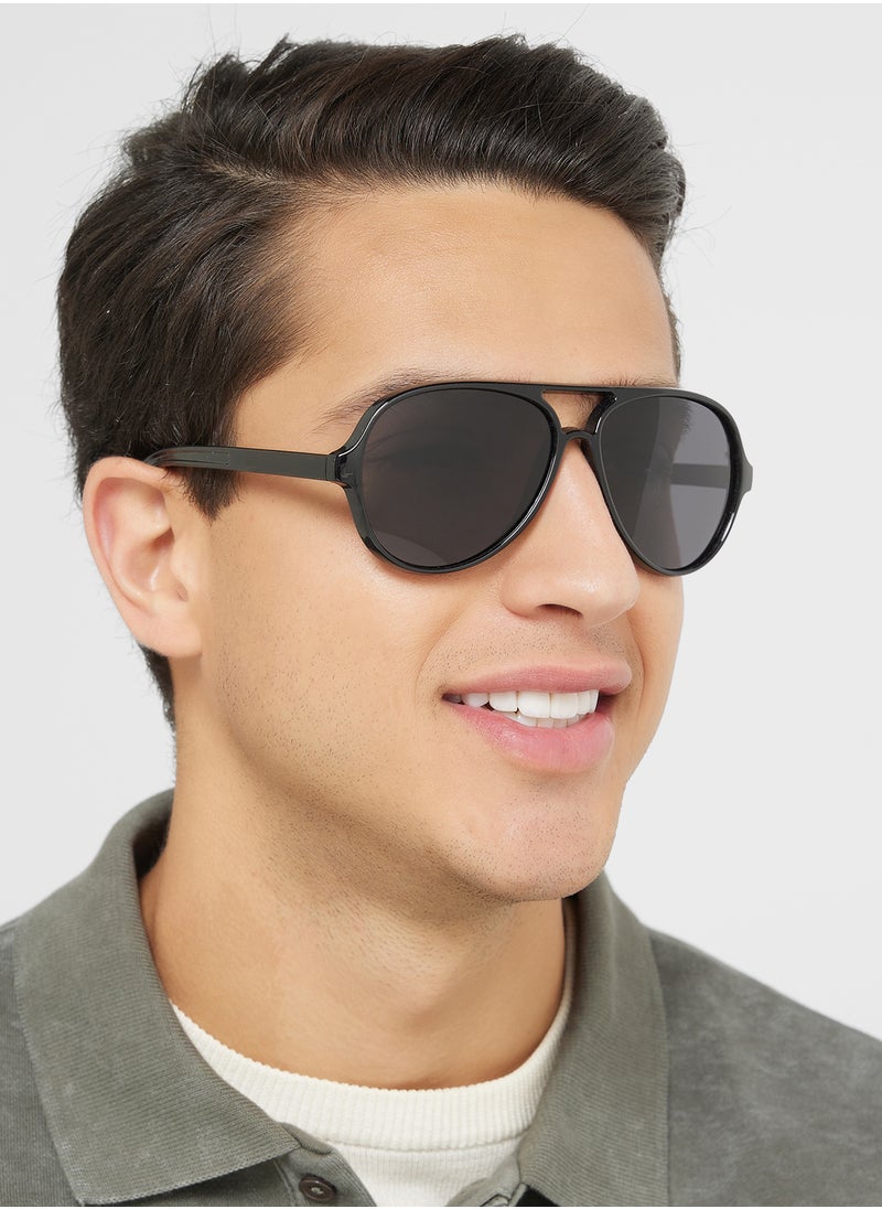 Robert Wood - Polarized Lens Aviator Sunglasses - Image 1