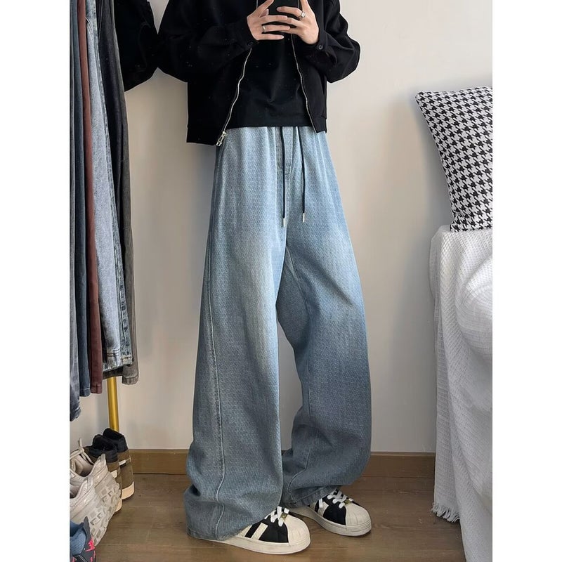 Unisex Classic Denim Jeans Loose Fit Daily Outdoor Wear - Image 5
