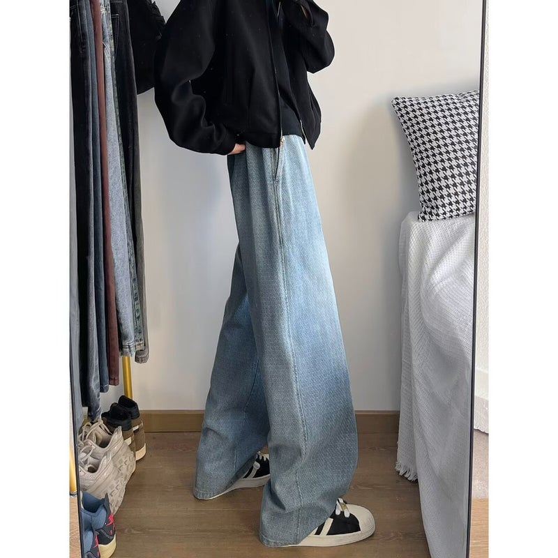 Unisex Classic Denim Jeans Loose Fit Daily Outdoor Wear - Image 4