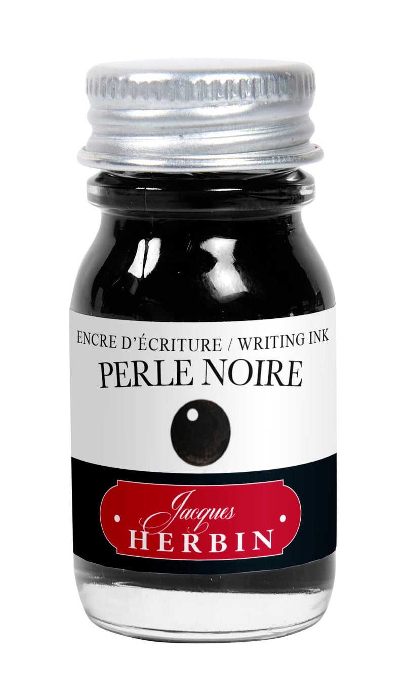 Jacques Herbin Herbin Fountain Pen Ink - 10ml Bottled - Perle Noire - Image 1