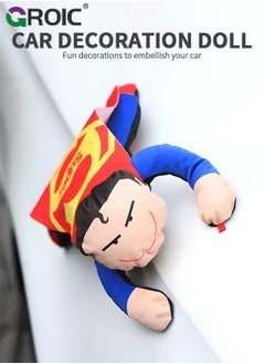 GROIC 3D Car Roof Decoration Doll, Car Doll Plush Toys, Hanging Toys, Cute Bumper Decoration Superman  Exterior Roof Ornament Off-Road Creative Car Exterior Decoration Supplies Cool Auto Accessories  - Image 2