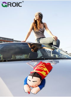 GROIC 3D Car Roof Decoration Doll, Car Doll Plush Toys, Hanging Toys, Cute Bumper Decoration Superman  Exterior Roof Ornament Off-Road Creative Car Exterior Decoration Supplies Cool Auto Accessories  - Image 3