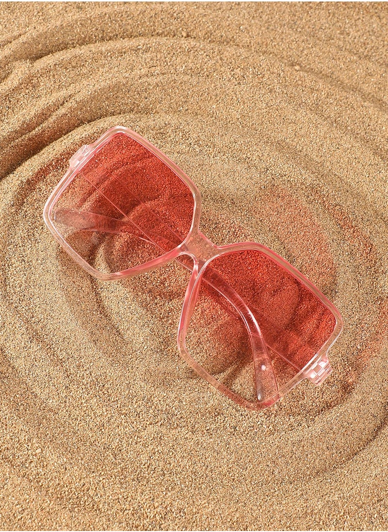 Haute Sauce The Retro Butterfly Sunglasses - Ballet Pink  - Image 1