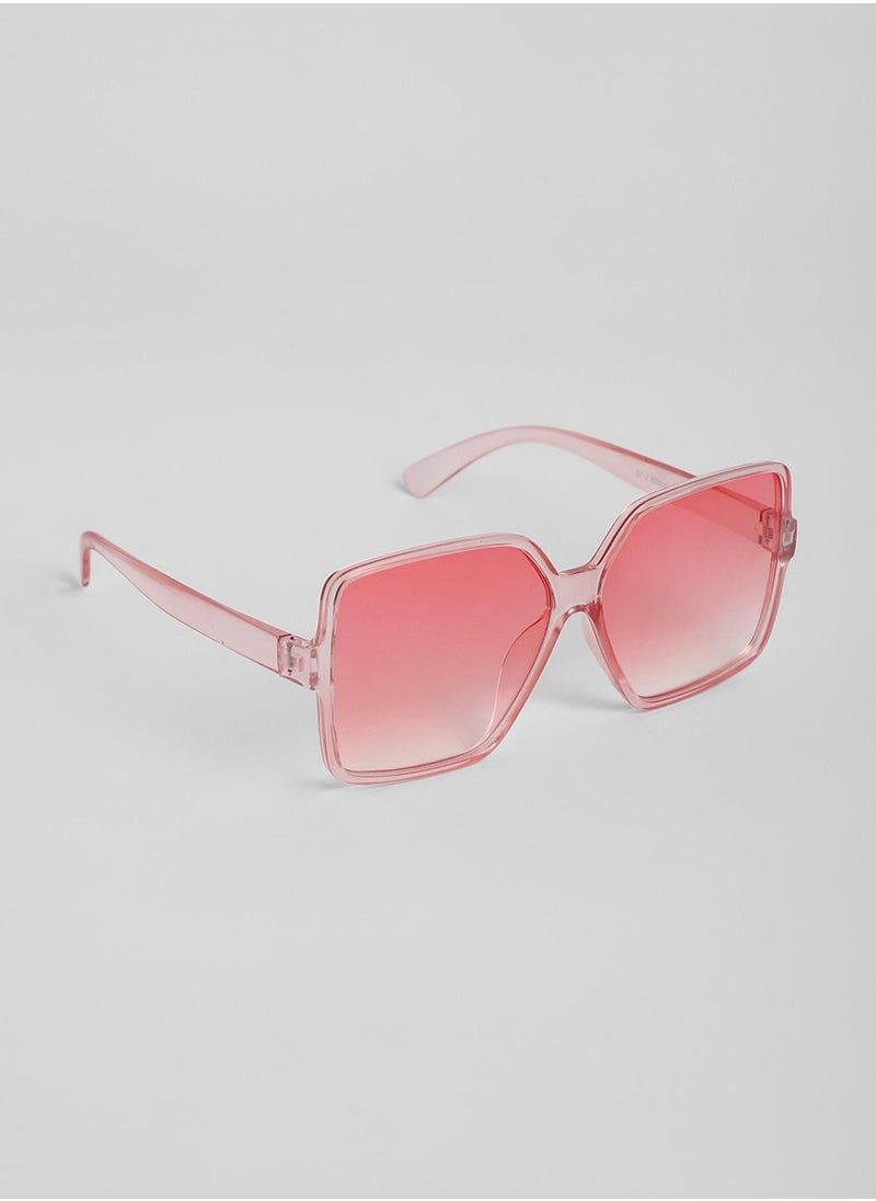 Haute Sauce The Retro Butterfly Sunglasses - Ballet Pink  - Image 5