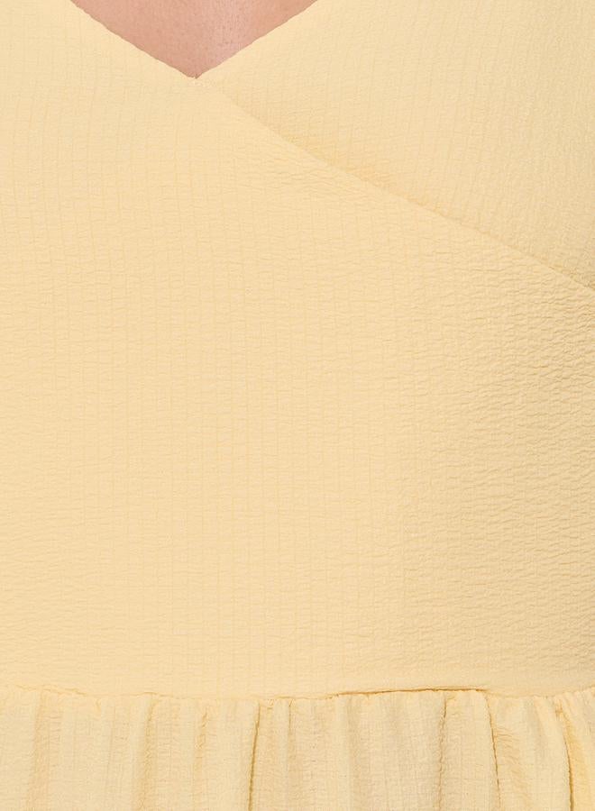 Take Two Yellow Puff Sleeve Dress - Image 4