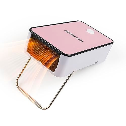 UCAN Personal Space Heater UCAN Portable Mini Electric Space Air Warmer for Room Office Desktop Pink - Image 1