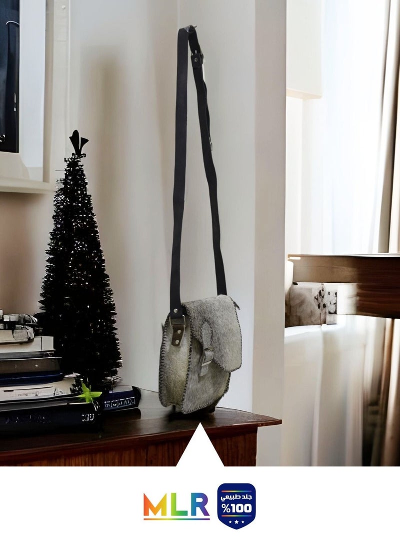 MLR Handmade natural sheep fur bag for women, handmade, genuine leather - Image 4