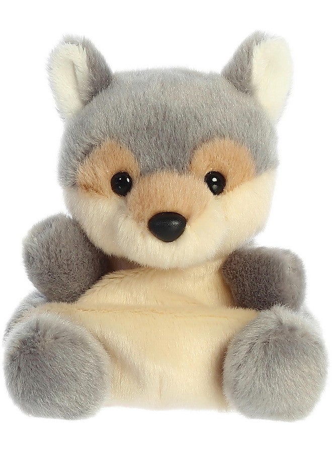 AURORA ® Adorable Palm Pals™ Lucian Wolf™ Stuffed Animal - Pocket-Sized Play - Collectable Fun - Gray 5 Inches - Image 1