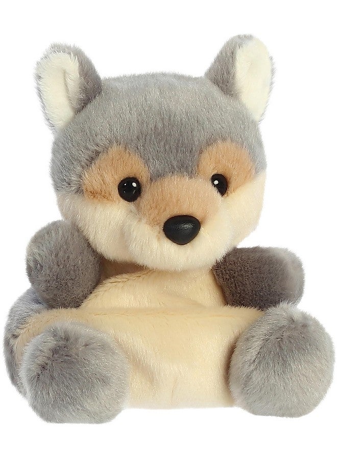 AURORA ® Adorable Palm Pals™ Lucian Wolf™ Stuffed Animal - Pocket-Sized Play - Collectable Fun - Gray 5 Inches - Image 2