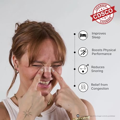 Atovio BreatheX Nasal Strips – Extra Strength Snoring & Congestion Relief | Sweat-Proof, Hypoallergenic Adhesive | Opens Nasal Passages for Better Breathing, Sleep & Sports Performance | CDSCO Licensed (Transparent, Pack of 10) - Image 2