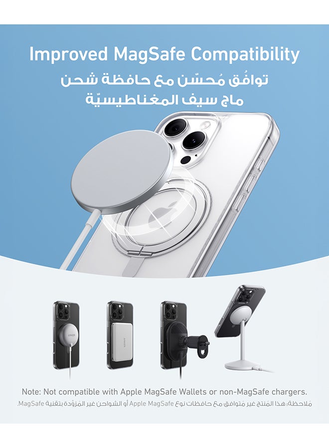 Anker Ultra Magnetic for iPhone 16 Pro Max Case with Sturdy 360° Ring Stand, Military-Grade Shockproof iPhone 16 Pro Max Kickstand Compatible with MagSafe - Image 4