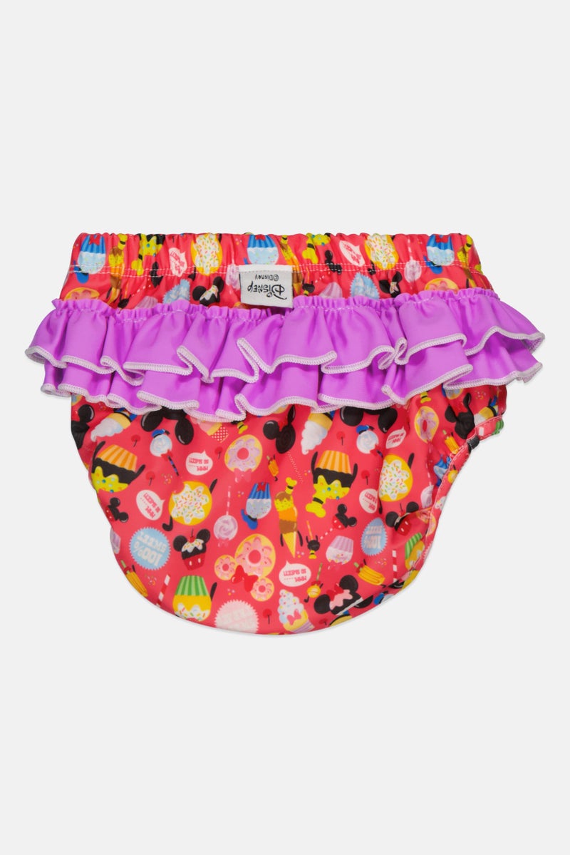 COEGA SUNWEAR Toddlers Girl Allover Print Swimwear Panty, Red Combo  - Image 2