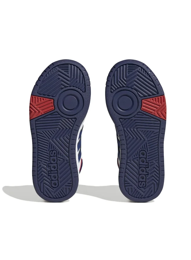 اديداس اوريجينالز أحذية أطفال HOOPS MID 3.0 K بيضاء الأصلية