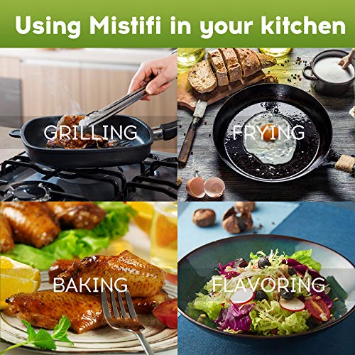 Mistifi Oliver Oil Sprayer for cooking, Spray bottle 12oz, Non-Aerosol Refillable Dispenser Oil Mister FS604 Salad Style - Image 4