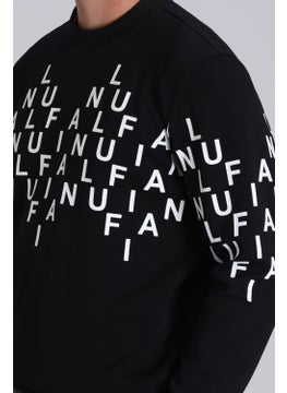 Lufian Rose Men's Sweatshirt Black  - Image 3