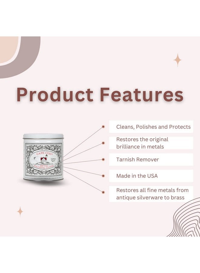 Cape Cod Polishing Metal Tin Bundle for Fine Metals | (12) 4X6 Polishing Cloths | (1) 12x12 Buffing Cloth | (1) Pair of Nitrile Gloves - Image 4