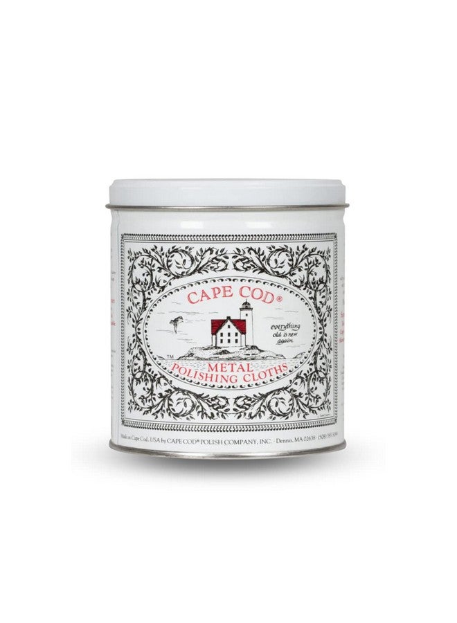 Cape Cod Polishing Metal Tin Bundle for Fine Metals | (12) 4X6 Polishing Cloths | (1) 12x12 Buffing Cloth | (1) Pair of Nitrile Gloves - Image 1