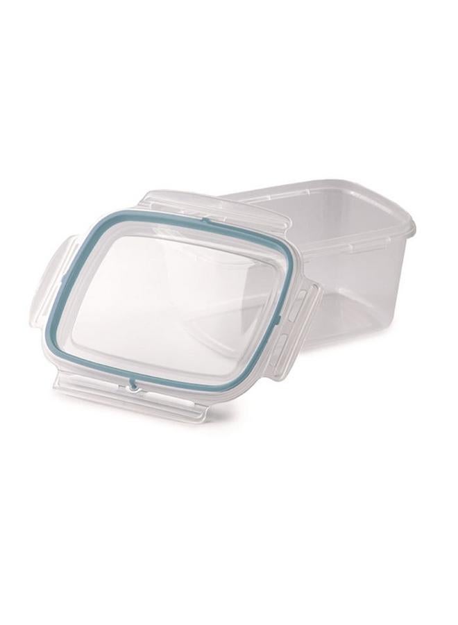 سنيبس مجموعة من 3 عبوات طعام بلاستيكية مستطيلة الشكل باللونين الشفاف والأزرق سعة 1.2 لتر 000870 - Image 3