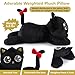 meowtastic Black Cat Weighted Stuffed Animals 28 Inch 50 Pounds Weighted Plush Cat Stuffed Animal Large Kitten Toys Pillow Cute Plush Toys Gifts for Kids Adults 28 50 lbs - Image 4