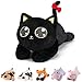 meowtastic Black Cat Weighted Stuffed Animals 28 Inch 50 Pounds Weighted Plush Cat Stuffed Animal Large Kitten Toys Pillow Cute Plush Toys Gifts for Kids Adults 28 50 lbs - Image 2