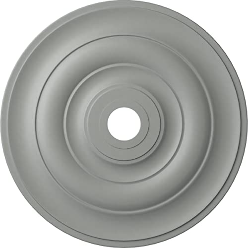 Ekena Millwork CM26JE Jefferson Ceiling Medallion, 26 1/2"OD x 3 5/8"ID x 1 1/2"P (Fits Canopies up to 5"), Factory Primed - Image 1