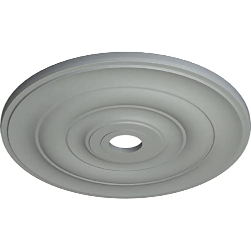 Ekena Millwork CM26JE Jefferson Ceiling Medallion, 26 1/2"OD x 3 5/8"ID x 1 1/2"P (Fits Canopies up to 5"), Factory Primed - Image 2