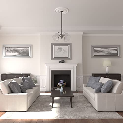 Ekena Millwork CM26JE Jefferson Ceiling Medallion, 26 1/2"OD x 3 5/8"ID x 1 1/2"P (Fits Canopies up to 5"), Factory Primed - Image 5