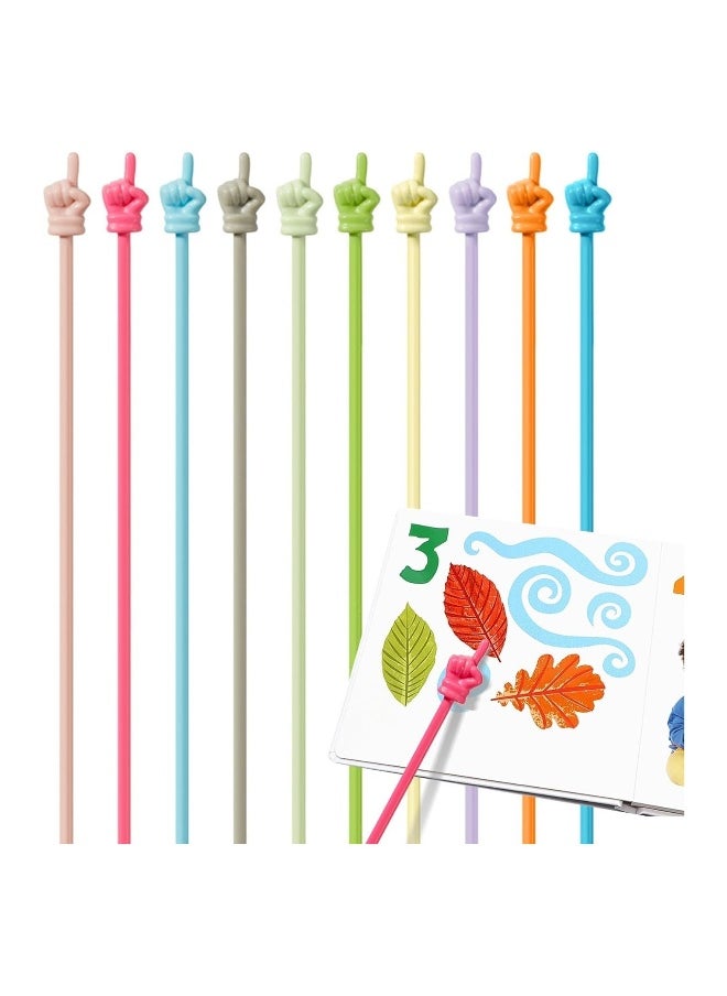 Generic 10 Pcs Finger Pointers for Classroom, Essential Teaching Tools for Kids & Teachers, Hand Pointing Sticks for Reading & Learning  - Image 1