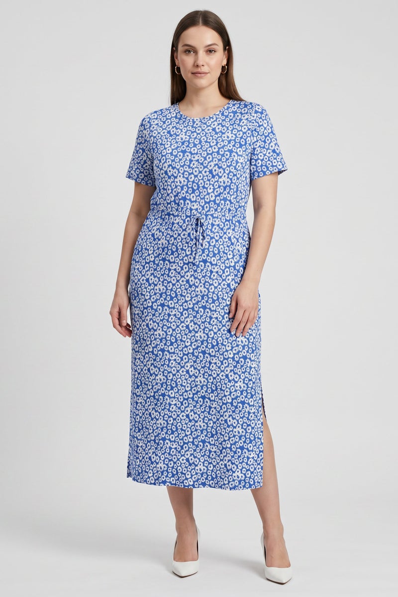 Threadbare Women Floral Print Midi Dress, Multicolor - Image 1
