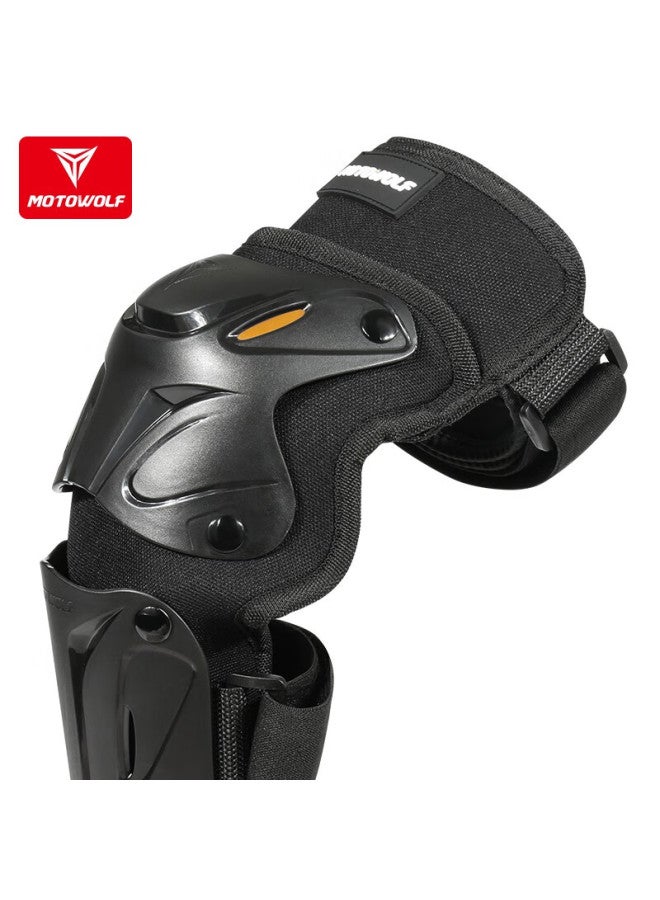 Motowolf Motorcycle Windproof And Anti-fall Knee And Elbow Pads, Four-piece Set, Leg Guards For Electric Bikes, All-season Riding Gear For Men And Women, Complete Set - Image 5