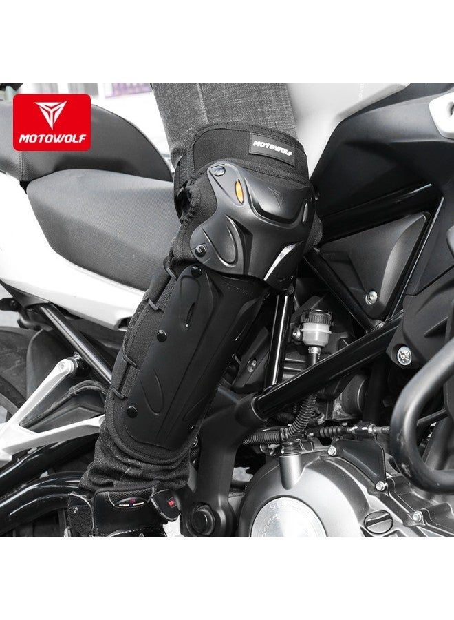 Motowolf Motorcycle Windproof And Anti-fall Knee And Elbow Pads, Four-piece Set, Leg Guards For Electric Bikes, All-season Riding Gear For Men And Women, Complete Set - Image 3