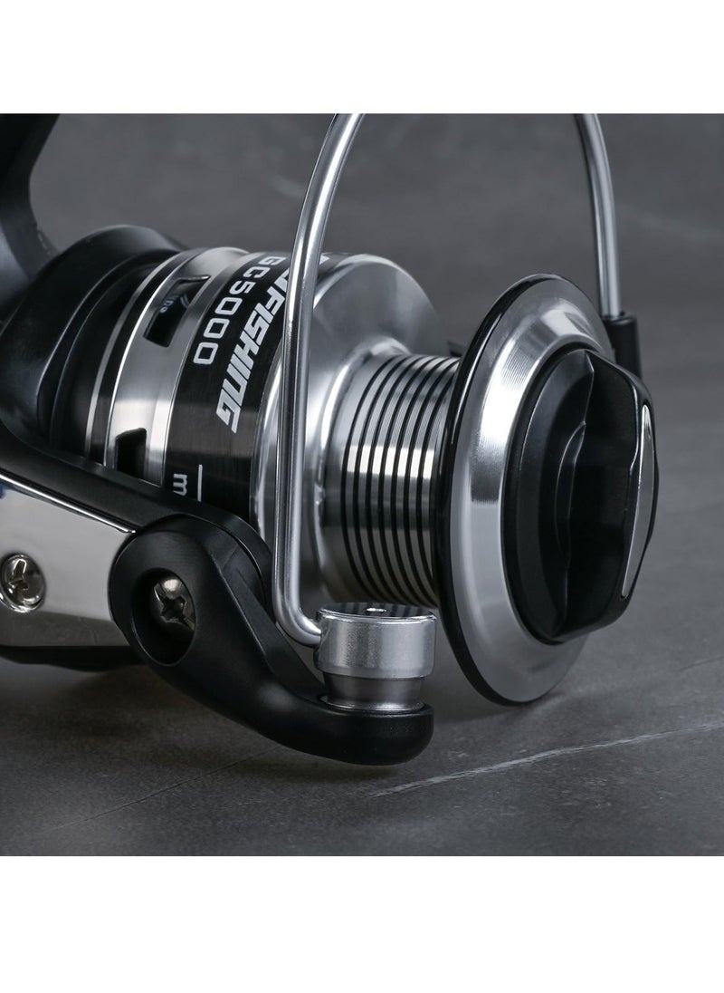 General Spinning Reel 8BB High Speed Fishing Reel Gear Ratio 5.5:1 for Carp Fishing Saltwater Freshwater Fishing  - Image 3