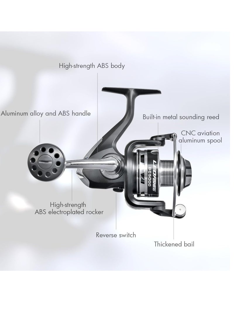 General Spinning Reel 8BB High Speed Fishing Reel Gear Ratio 5.5:1 for Carp Fishing Saltwater Freshwater Fishing  - Image 2