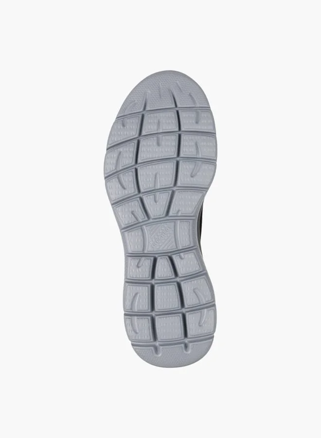 SKECHERS Men's Logo Print Slip-On Sports Shoes With Lace Detail - Summits
