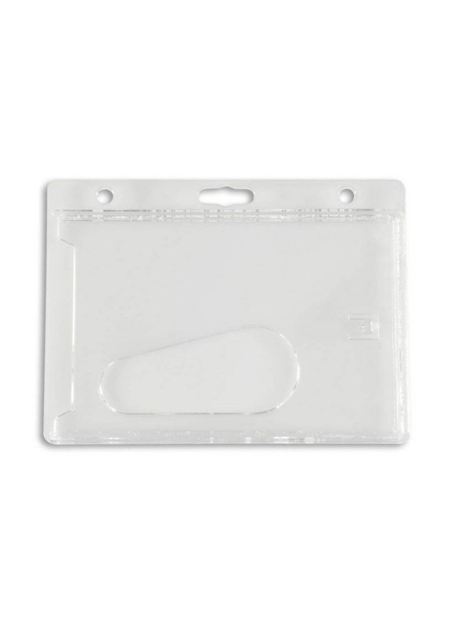 Clear Horizontal Hard Plastic Badge Holder - Credit Card Size - 50 Pack - pzsku/Z5DE83F81035C7A807701Z/45/_/1731922031/e584dd58-c26a-4214-ac70-a0973edb5de7