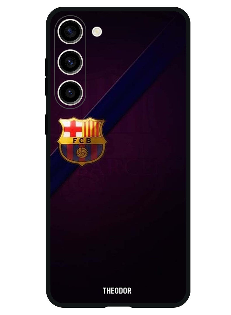 Theodor Protective Case Anti Scratch Shock Proof Bumper Cover For Samsung Galaxy S23 FE Minimal Barca Logo - Image 1