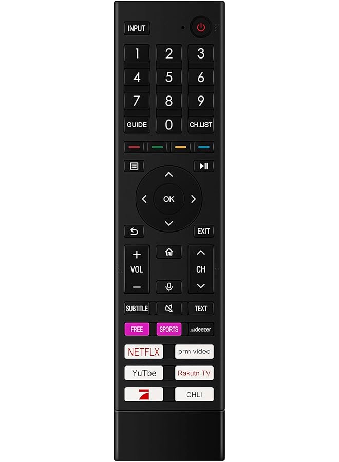 The Bros ERF3I80H-0012 ERF3I80H(0012) Replacement Voice Remote fit for Hisense QLED 4K Smart TV 55E7HQ ERF3I80H - Image 1