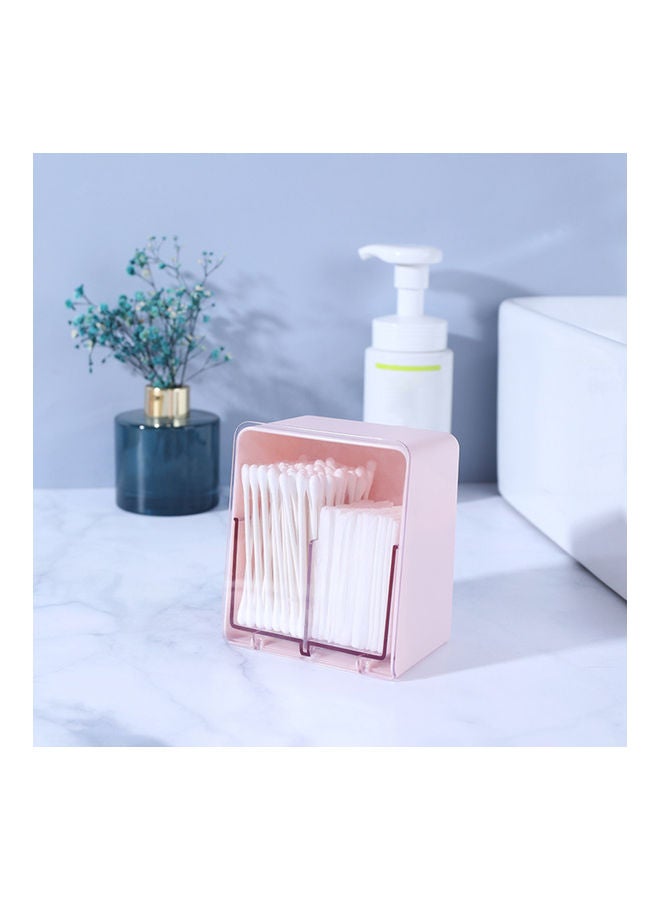 نيبمينينت حامل تخزين مكتبي منزلي من مادة ABS بتصميم شبكي مزدوج وسعة كبيرة وردي - Image 2