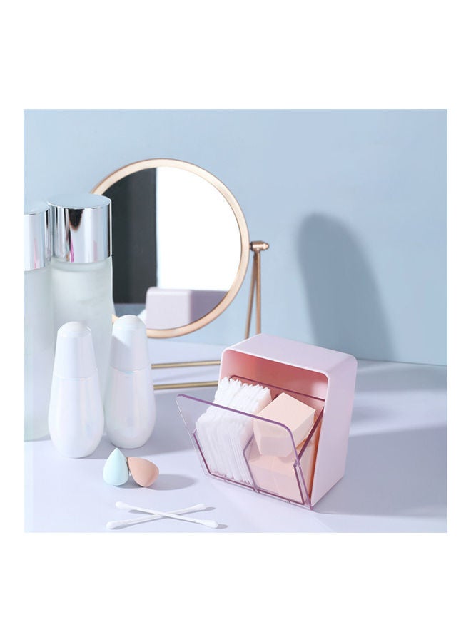 نيبمينينت حامل تخزين مكتبي منزلي من مادة ABS بتصميم شبكي مزدوج وسعة كبيرة وردي - Image 3