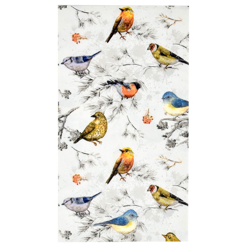 Gift Boutique 100 Bird Guest Napkins Disposable Paper Birds Dinner Hand Napkin for Spring Bathroom Powder Room Baby Shower Birthday Tea Party Supplies - Image 1