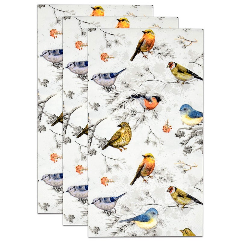 Gift Boutique 100 Bird Guest Napkins Disposable Paper Birds Dinner Hand Napkin for Spring Bathroom Powder Room Baby Shower Birthday Tea Party Supplies - Image 5