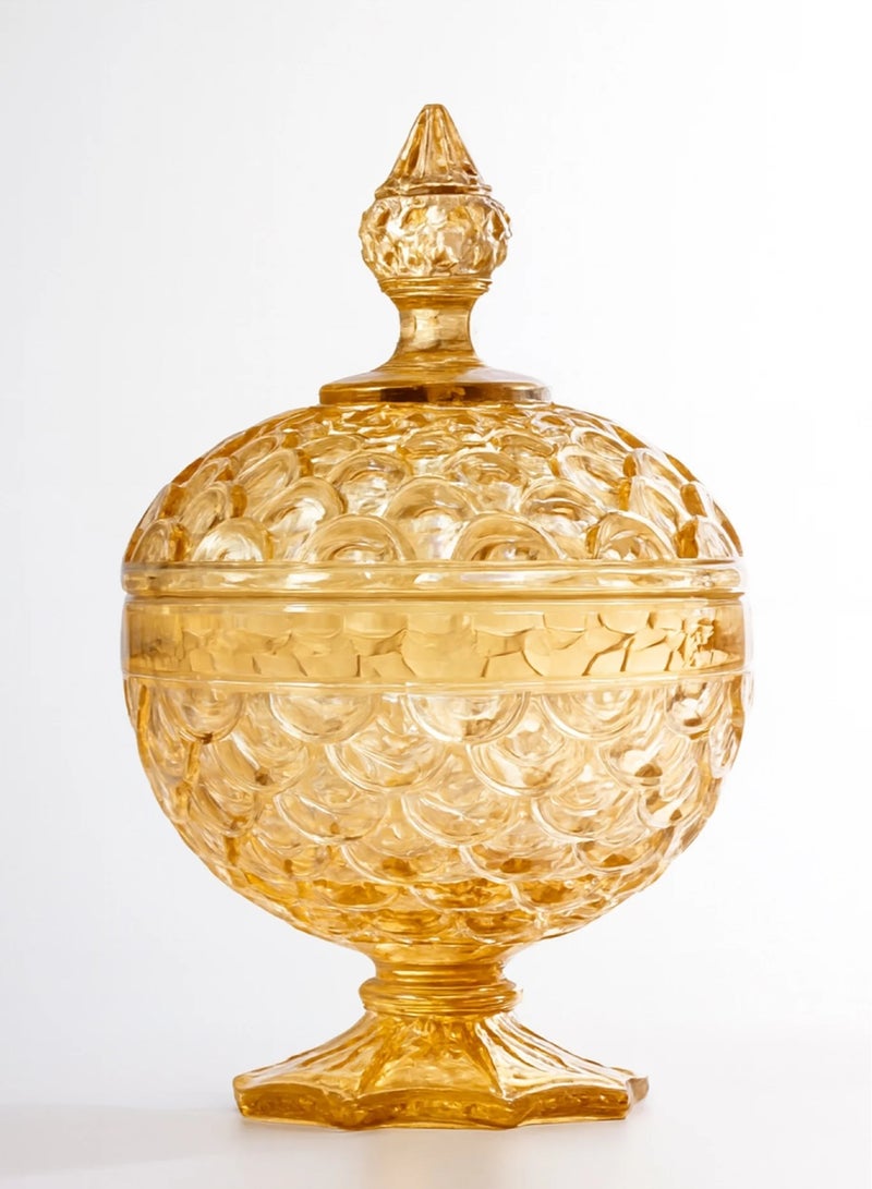 صحن تقديم بقاعدة زجاجية – لمسة فخامة على مائدتك للحلويات و الشوكولاتة و متعدد الاستخدام - Image 3